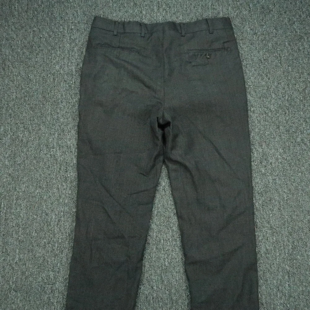 Suitsupply Pants Mens 32x29 Gray Brescia Trouser Flat Front Wool Straight